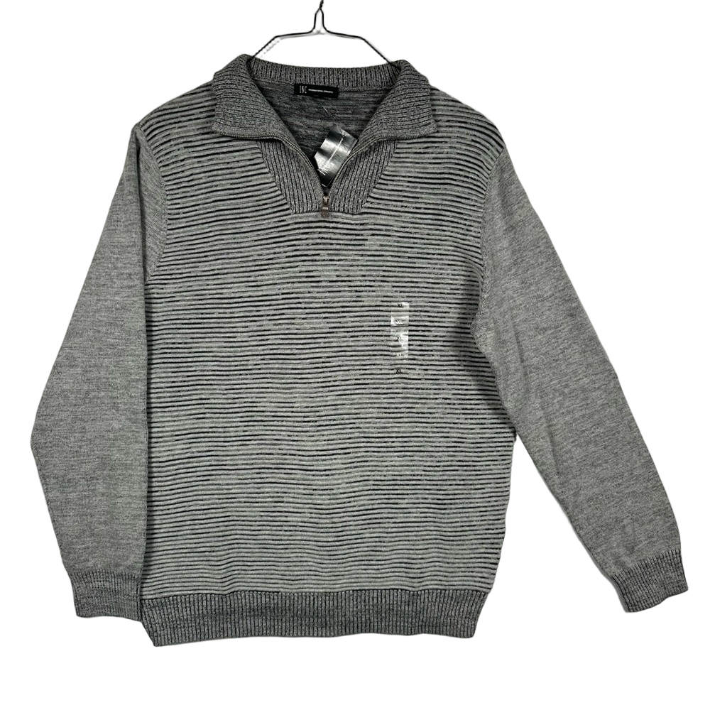 INC International Concepts Men’s Textured Chunky Knit Charcoal Sweater Size XL